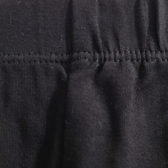 TRÏBE Solid Black Rhinestone Detail Leggings ankle cutouts elastic waist Med NWT - Picture 5 of 7